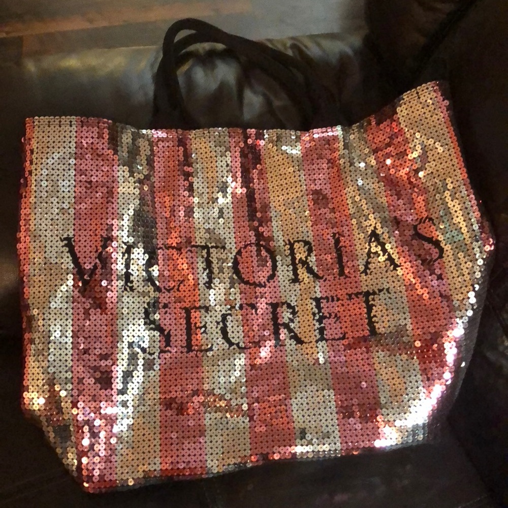 Victoria’s secret sequin bag!